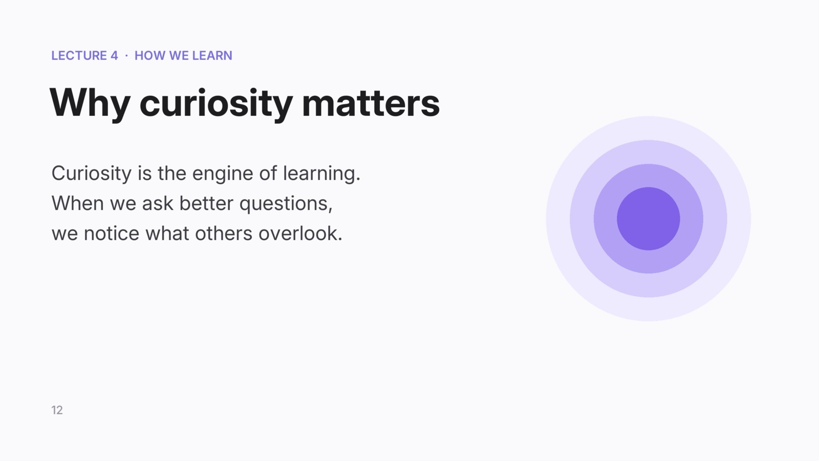讲义幻灯片:Why curiosity matters